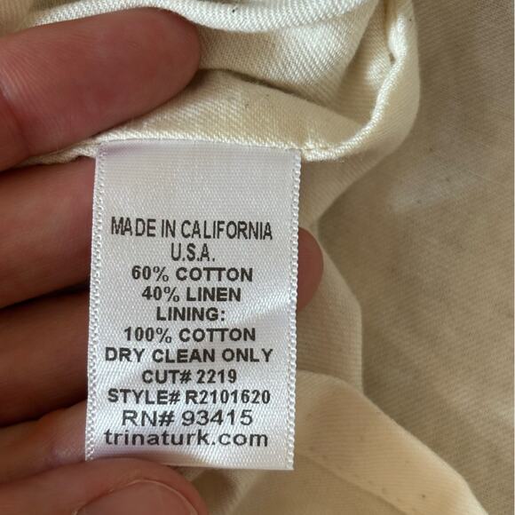 NWT Trina Turk Y2K Striped Neutral Mini Skirt - Size 6 - Picture 7 of 7